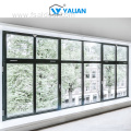 Aluminum Alloy Casement Window Tempered Glass Double Glazing